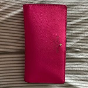 Hot pink Kate Spade Wallet.